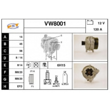VW8001 SNRA Генератор