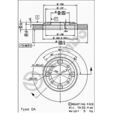 09.6705.10 BREMBO Тормозной диск