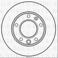 BBD5134 BORG & BECK Тормозной диск