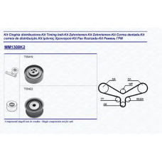 341313081102 MAGNETI MARELLI Комплект ремня грм