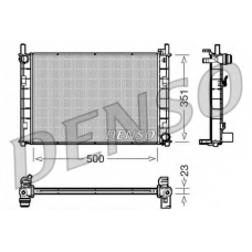 DRM10045 DENSO Радиатор, охлаждение двигателя