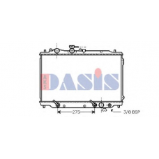 110110N AKS DASIS Радиатор, охлаждение двигателя