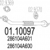01.10097 MTS Труба выхлопного газа