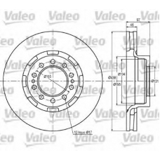 187024 VALEO Тормозной диск