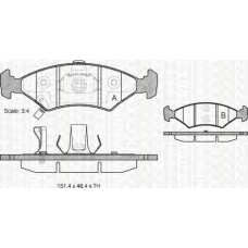 8110 18007 TRIDON Brake pads - front