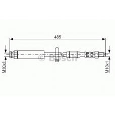 1 987 481 063 BOSCH Тормозной шланг