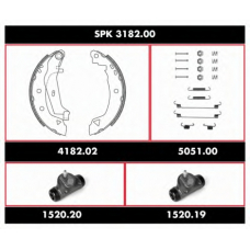 SPK 3182.00 ROADHOUSE Комплект тормозов, барабанный тормозной механизм