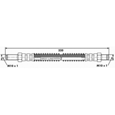 FBH6481 FIRST LINE Тормозной шланг