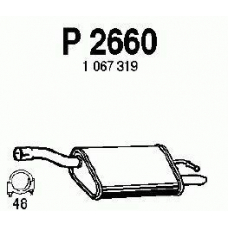 P2660 FENNO Глушитель выхлопных газов конечный