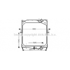 VLA2041 AVA Радиатор, охлаждение двигателя