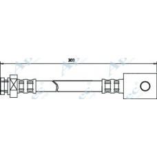 HOS3138 APEC Тормозной шланг