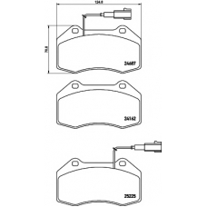 T2429 PAGID Комплект тормозных колодок, дисковый тормоз