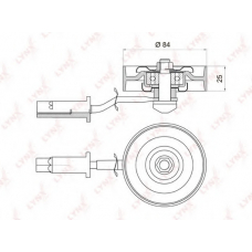 PB5019 LYNX Ролик натяжной
