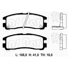 IBR-1503 IPS Parts Комплект тормозных колодок, дисковый тормоз