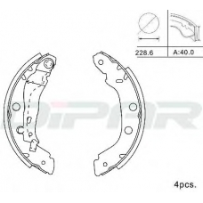 DPB1018 DITAS Комплект тормозных колодок