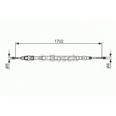 1 987 477 239 BOSCH Трос, стояночная тормозная система