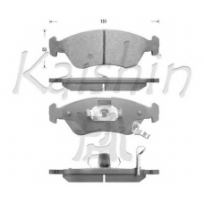 D10135 KAISHIN Комплект тормозных колодок, дисковый тормоз