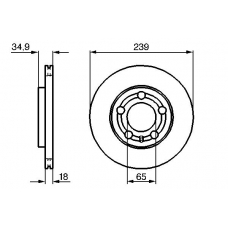 0 986 479 036 BOSCH Тормозной диск