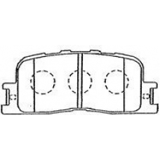 A2N104 AISIN Комплект тормозных колодок, дисковый тормоз