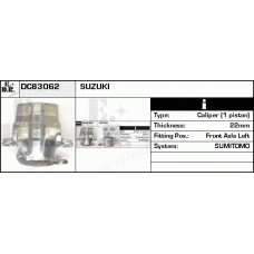DC83062 EDR Тормозной суппорт