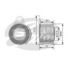 T41157 GATES Натяжной ролик, ремень грм