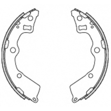 Z4225.00 WOKING Комплект тормозных колодок