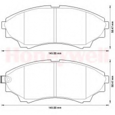 572572B BENDIX Комплект тормозных колодок, дисковый тормоз