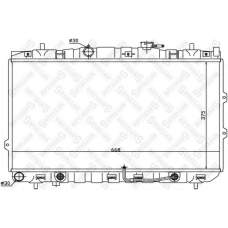 10-25468-SX STELLOX Радиатор, охлаждение двигателя