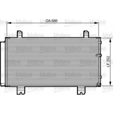 814226 VALEO Конденсатор, кондиционер