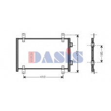 082035N AKS DASIS Конденсатор, кондиционер