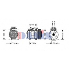 850729N AKS DASIS Компрессор, кондиционер