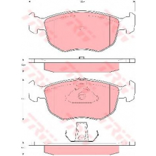 GDB1618 TRW Комплект тормозных колодок, дисковый тормоз