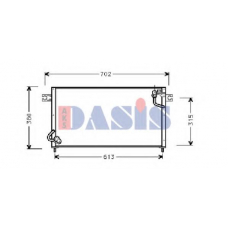 142190N AKS DASIS Конденсатор, кондиционер