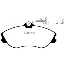 DP3711C EBC Brakes Колодки тормозные