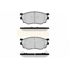 PA1538 BRAKE ENGINEERING Комплект тормозных колодок, дисковый тормоз