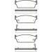 8110 14033 TRISCAN Комплект тормозных колодок, дисковый тормоз
