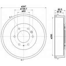 MBD334 MINTEX Тормозной барабан