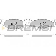 BP2645 BREMSI Комплект тормозных колодок, дисковый тормоз