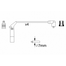 0 986 356 898 BOSCH Комплект проводов зажигания