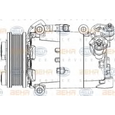 8FK 351 334-431 HELLA Компрессор, кондиционер