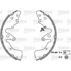 564107 VALEO Комплект тормозных колодок