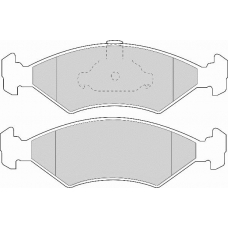 FD6711A NECTO Комплект тормозных колодок, дисковый тормоз