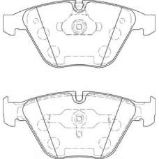 FD7424A NECTO Комплект тормозных колодок, дисковый тормоз