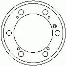 7D0241 KAWE Тормозной барабан