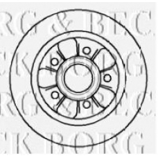 BBD5742S BORG & BECK Тормозной диск