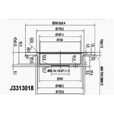 J3313018 NIPPARTS Тормозной диск