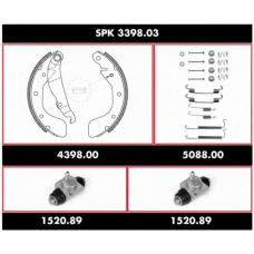 SPK 3398.03 ROADHOUSE Комплект тормозов, барабанный тормозной механизм