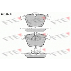 BL2584A1 FTE Комплект тормозных колодок, дисковый тормоз