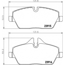 8DB 355 014-431 HELLA Комплект тормозных колодок, дисковый тормоз