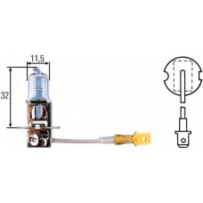 8GH 002 090-253 HELLA Лампа накаливания, фара дальнего света; лампа нака